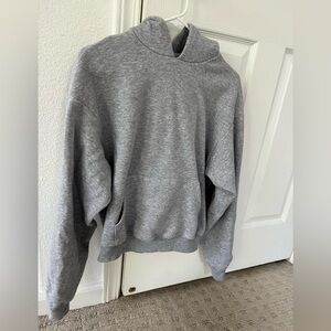 Skims cotton fleece classic hoodie. Gray. Size small.